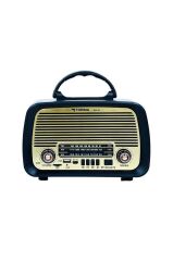 Bluetooth Hoparlör Nostlajik Radyo Speaker NS01 Kahverengi