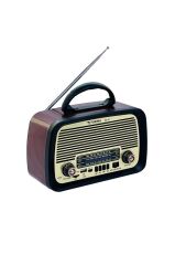 Bluetooth Hoparlör Nostlajik Radyo Speaker NS01 Kahverengi