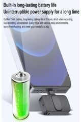 2 Adet Kablosuz Yaka Mikrofonu Lightning 2'li Mini Mikrofon K9