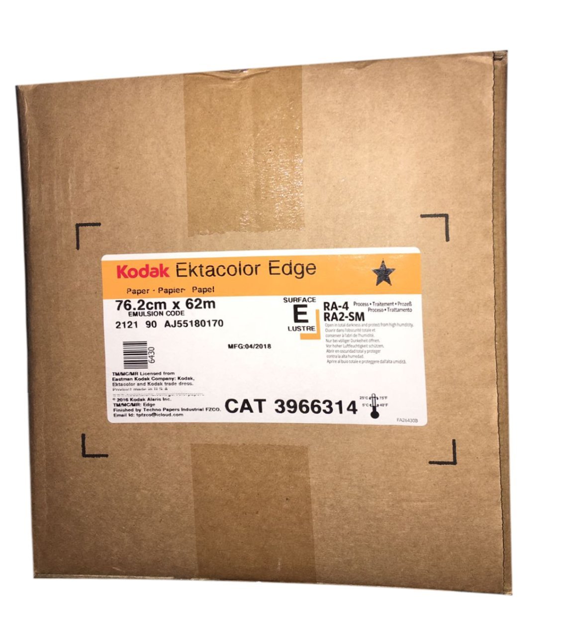 Kodak EDGE 76.2x62 Mat Termal Kağıt