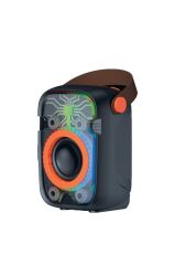 Bluetooth Hoparlör Rgb Işıklı 10W Kablosuz Speaker D77 Siyah