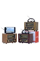 Torima Ns-02 Brown Nostajik Radyo Bluetooth Hoparlör