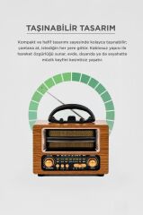 Bluetooth Hoparlör Nostaljik Radyo Speaker NS02 Altın