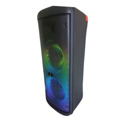 KTS-1626 Mikrofonlu Kumandalı Rgb Ledli Bluetooth Hoparlör Usb-Tf-Fm Radyo Siyah