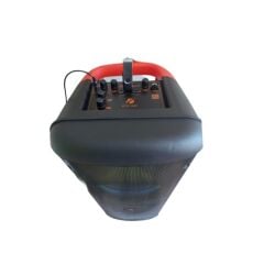 KTS-1626 Mikrofonlu Kumandalı Rgb Ledli Bluetooth Hoparlör Usb-Tf-Fm Radyo Siyah