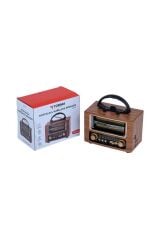 Torima Ns-02 Wooden Nostajik Radyo Bluetooth Hoparlör