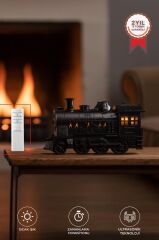 Hava Nemlendiricisi Led Işıklı Aroma Difüzör Tren Tasarım Ultrasonik 300 ML H21 Siyah