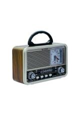 Bluetooth Hoparlör Nostaljik Radyo Speaker NS-03 Altın