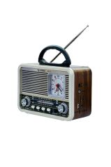 Bluetooth Hoparlör Nostaljik Radyo Speaker NS03 Altın