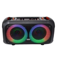 BTS-1709 6.a5 INCH Kablosuz Mikrofonlu Bluetooth Hoparlör Usb-Tf-Fm Radyo Siyah
