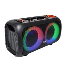 BTS-1709 6.a5 INCH Kablosuz Mikrofonlu Bluetooth Hoparlör Usb-Tf-Fm Radyo Siyah