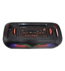BTS-1709 6.a5 INCH Kablosuz Mikrofonlu Bluetooth Hoparlör Usb-Tf-Fm Radyo Siyah