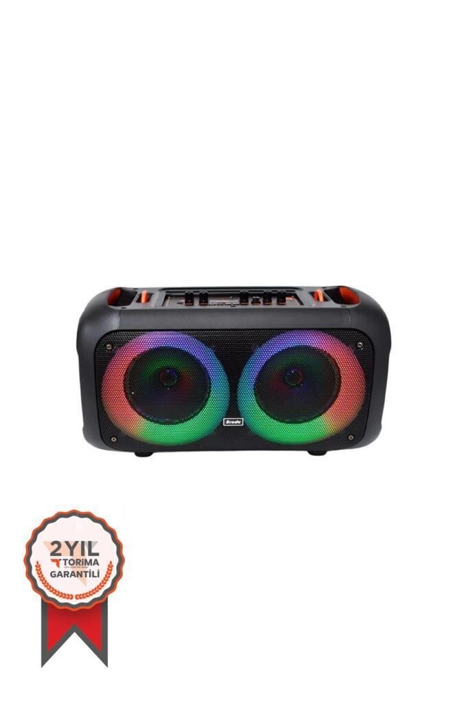 BTS-1709 6.a5 INCH Kablosuz Mikrofonlu Bluetooth Hoparlör Usb-Tf-Fm Radyo Siyah