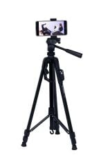 Tripod Profesyonel Kumandalı Su Terazili 1.2M Telefon Tutucu 8830 Siyah