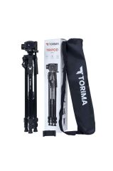 Tripod Profesyonel Kumandalı Su Terazili 1.2M Telefon Tutucu 8830 Siyah