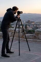 Profesyonel Tripod 1.2m Su Terazili Kamera Tripod 8850 Siyah