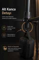 Profesyonel Tripod 1.2m Su Terazili Kamera Tripod 8850 Siyah