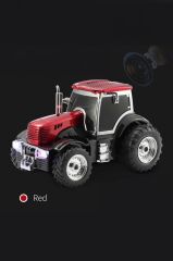 Bluetooth Hoparlör Traktör Tasarımlı USB FM Destekli Speaker D42 Kırmızı