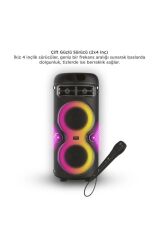 Bluetooth Hoparlör Rgb Işıklı Mikrofonlu Taşınabilir Speaker D41 Siyah