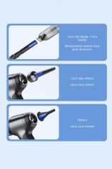 Mini Şarjlı Araç Süpürgesi Çok Fonksiyonlu Üflemeli El Süpürgesi LT107C Siyah