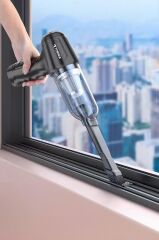 Mini Şarjlı Araç Süpürgesi Çok Fonksiyonlu Üflemeli El Süpürgesi LT107C Siyah