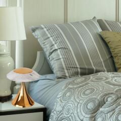 Abajur Kristal Elmas Masa Lambası Led Işıklı Akrilik Gece Lambası LW31 Altın