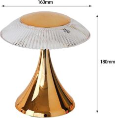 LW-31 Gold Abajur Karistal Elmas Masa Lambası Romantik Akrilik Led Gece Lambası