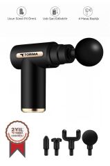 Torima BX-720 Siyah Darbeli Titreşimli Şarjlı Sporcu Masaj Tabancası Masaj Aleti Kas Egzersiz Aleti