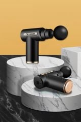 Torima BX-720 Siyah Darbeli Titreşimli Şarjlı Sporcu Masaj Tabancası Masaj Aleti Kas Egzersiz Aleti