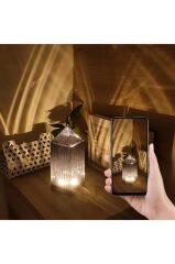 Kristal Elmas 16 Renkli Masa Lambası Led Işıklı Kumandalı Akrilik Gece Lambası LW19