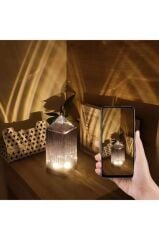 Kristal Elmas 16 Renkli Masa Lambası Led Işıklı Kumandalı Akrilik Gece Lambası LW19