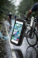 Telefon Tutucu Su Geçirmez Motorsiklet Bisiklet Atv Oto Aksesuarları JX100 Siyah