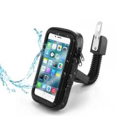 Telefon Tutucu Su Geçirmez Motorsiklet Bisiklet Atv Oto Aksesuarları JX100 Siyah