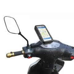 Telefon Tutucu Su Geçirmez Motorsiklet Bisiklet Atv Oto Aksesuarları JX100 Siyah