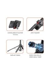 Tripod Çok Amaçlı 1.6M Kamera Telefon Tutucu C17 Siyah