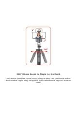Tripod Çok Amaçlı 1.6M Kamera Telefon Tutucu C17 Siyah