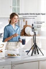 Tripod Çok Amaçlı 1.6M Kamera Telefon Tutucu C17 Siyah