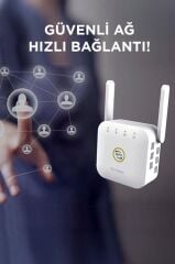 Torima WR-25 Beyaz Wifi Sinyal Yakınlaştırıcı Güçlendirici Router 300Mbps
