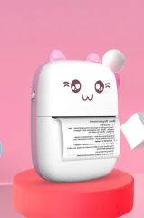 Yazıcı Termal Kablosuz Bağlantılı Ap Kontrol Taşınabilir Mini Yazıcı C9 Pembe