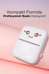 Torima C9 Pembe Mini Yazıcı Mini Taşınabilir Termal Yazıcı Kablosuz Bağlantı Ap Kontrol