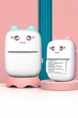 Torima C9 Pembe Mini Yazıcı Mini Taşınabilir Termal Yazıcı Kablosuz Bağlantı Ap Kontrol