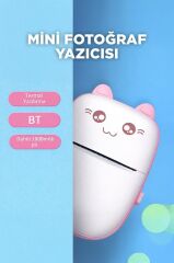 Yazıcı Termal Kablosuz Bağlantılı Ap Kontrol Taşınabilir Mini Yazıcı C9 Pembe