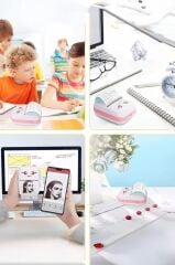 Yazıcı Termal Kablosuz Bağlantılı Ap Kontrol Taşınabilir Mini Yazıcı C9 Pembe