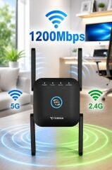 Wifi Sinyal Güçlendirici Yakınlaştırıcı Pro Router AC24 Siyah