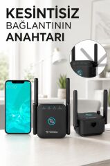 Wifi Sinyal Güçlendirici Yakınlaştırıcı Pro Router AC24 Siyah