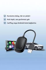 Kablosuz Carplay Araç Multimedya Dönüştürücü Usb Type-C Uyumlu Mini TAB08