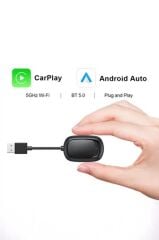 TORİMA X8 Mini Kablosuz Carplay Usb ve Type-c Uyumlu Araç Multimedya Dönüştürücü Adaptörü