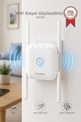 Torima Wifi Sinyal Güçlendirici Yakınlaştırıcı Pro Router AC24 Beyaz