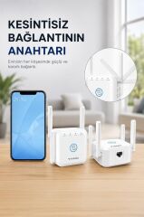 Wifi Sinyal Güçlendirici Yakınlaştırıcı Pro Router AC24 Beyaz