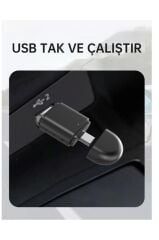 TORİMA TAB06 Mini 2in1 Kablosuz Carplay Usb ve Type-c Uyumlu Araç Multimedya Dönüştürücü Adaptörü